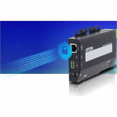 ATEN Altusen SN3001P Device Server - Twisted Pair - 1 x Network (RJ-45) - 1 x Serial Port - PoE Ports - 10/100Base-TX - Fa