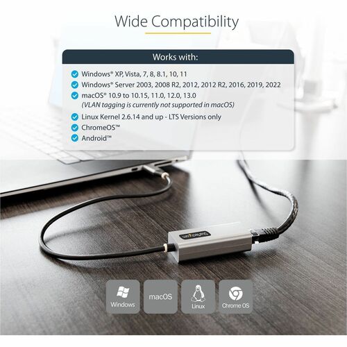 USB-C to Ethernet Adapter, USB 3.0 to Gigabit Ethernet Network Adapter, 10/100/1000 Mbps, USB-C to RJ45 Ethernet Adapter (