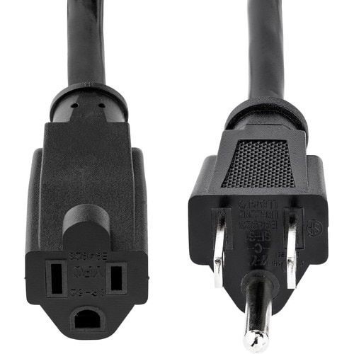 StarTech.com Cable 4.5m (15 pies) de Extensión, Cable de Extensión NEMA 5-15P a NEMA 5-15R, 15A 125V, 14AWG, Cable Alargad