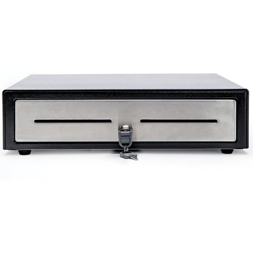 Star Micronics Choice CD4-1416BKSS48 Cash Drawer - 4 Bill - 8 Coin - Printer Driven - Stainless Steel - Black - 109.2 mm H