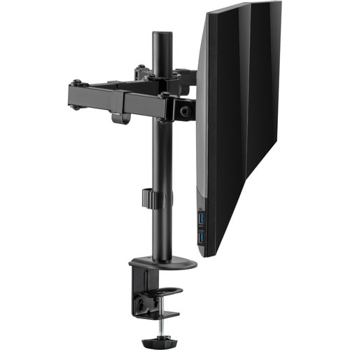 V7 DM1GCD Clamp Mount for Monitor - Landscape/Portrait - V7 Dual Monitor Articulating Clamp Mount - Dual Monitor Stand - G
