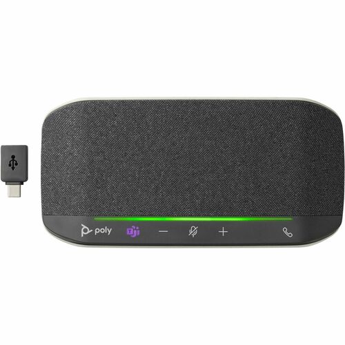 Poly Sync 10 Filaire Haut-parleur Main Libre - Microsoft Teams - Argenté - 2Microphone(s) - 40 mm Enceinte(s)