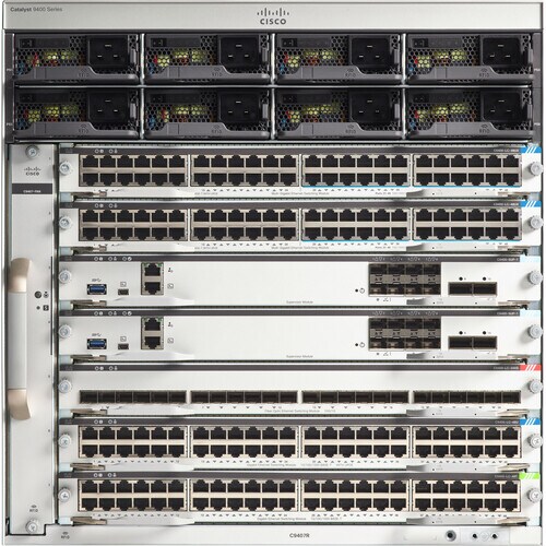 Châssis de Commutateur Cisco Catalyst 9400 C9407R Gérable - 3 Couche supportée - Modulaire - 10U - Montable en rack