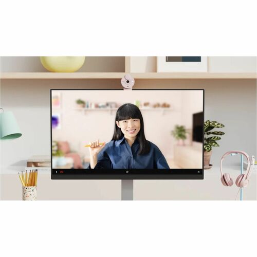 Logitech BRIO Webcam - Rose - 1920 x 1080 Video