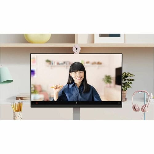 Logitech BRIO Webcam - Rose - 1920 x 1080 Video