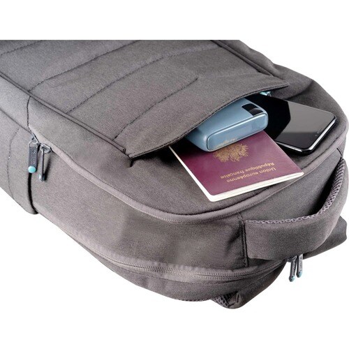 MOCHILA 13-14 GRIS OSCURO NYLON PET RECICLADO