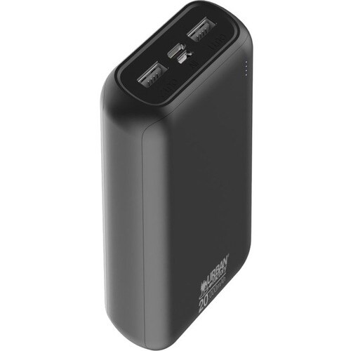 Urban Factory JUICEE Max Power Bank - For Micro USB Device, USB Type A Device, USB Type C Device - Lithium Polymer (Li-Pol