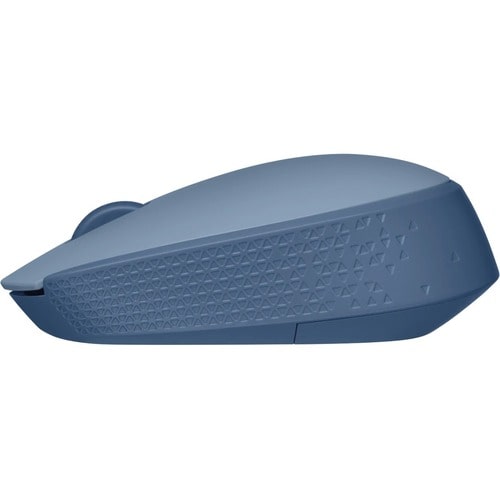 Logitech M171 Mouse - Radio Frequency - USB - Optical - 3 Button(s) - Blue Grey - Wireless - 2.40 GHz - 1000 dpi - Scroll 