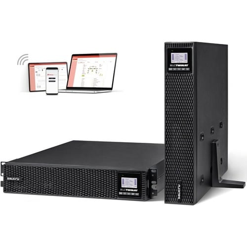 Salicru SLC TWIN Double Conversion Online UPS - 2 kVA/2 kW - Tower/Rack Convertible - 3 Hour Recharge - 120 V AC, 230 V AC