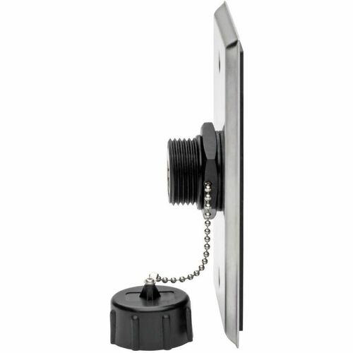 RJ45 BULKHEAD COUPLER CAT5/6 SHIELDED INDUSTR DUST CAP IP67