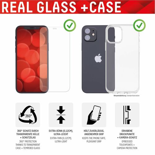 Displex Hülle für Apple iPhone 13 Pro Smartphone - Transparent - Schlagfest, Sturzsicher, Bruchfest, Stoßfest, Stoßfest - 