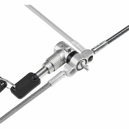 StarTech.com Universal Laptop Lock 6.6ft, Security Cable For Notebook Compatible w/Noble Wedge®/Nano/K-Slot; Keyed Locking