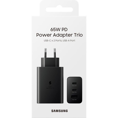 Samsung TRiO 65 W Power Adapter - Black