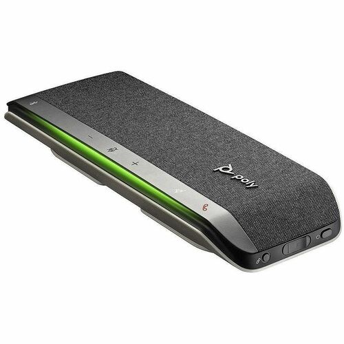 Poly Sync 40 Wired/Wireless Bluetooth Speakerphone - Silver - 3 Microphone(s) - 50 mm Speaker(s)