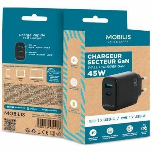 WALL CHARGER - 45W - 1 USB A +