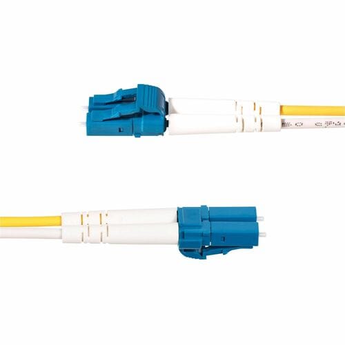StarTech.com 1m (3.3ft) LC to SC (UPC) OS2 Single Mode Duplex Fiber Optic Cable, 9/125, 100G, Low Insertion Loss, LSZH Fib
