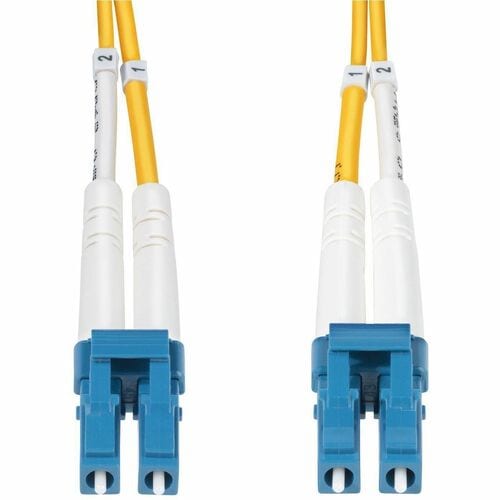 StarTech.com 2m (6.6ft) LC to LC (UPC) OS2 Single Mode Duplex Fiber Optic Cable, 9/125, 100G, Low Insertion Loss, LSZH Fib