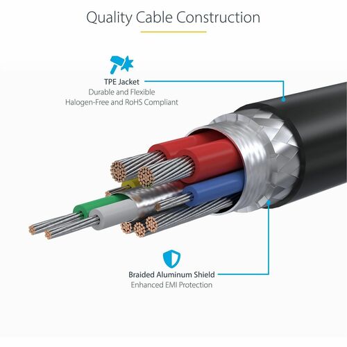 StarTech.com 6.6ft (2m) USB-C Charging Cable, Charge & Sync, 240W (5A) PD EPR, USB 2.0 Laptop Charger Cable, USB-IF Certif