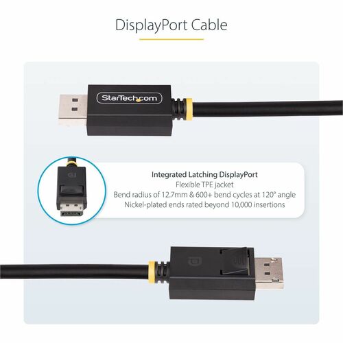 StarTech.com 1 m DisplayPort A/V Cable - 1 - Cable for Audio/Video Device, Monitor, Computer, Hub, Workstation - First End
