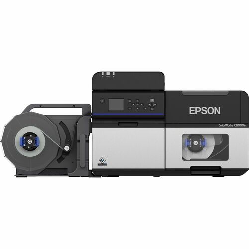 Epson ColorWorks C8000e Industrial Inkjet Printer - Colour - Label Print - USB - With Cutter - LCD Display Screen - 108 mm