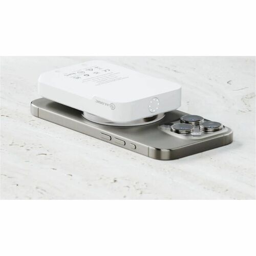Matrix Ultimate Stromspeicher - Weiß - für AirPod, Apple Watch, Smartphone, Qi-fähiges Gerät, iPhone, Ohrhörer, USB Typ C 