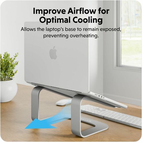 Hyper HyperSpace HS1110GYGL Notebook Stand - Up to 16" (40.64 cm) Screen Support - 14.99 cm (5.90") Height x 27.43 cm (10.