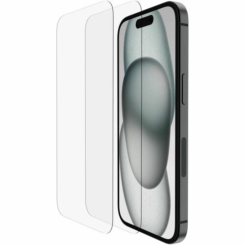 Belkin Screen Protector for iPhone 15 Plus + Easy Align Frame