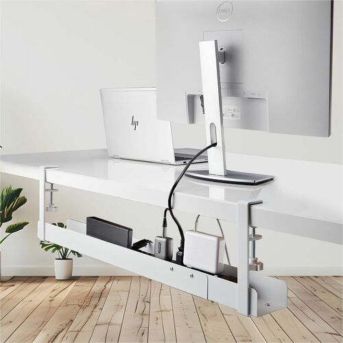 BANDEJA GESTIONADOR DE CABLES BLANCO - DEBAJO DEL ESCRITORIO