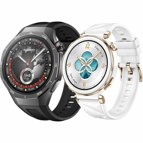 Huawei Watch GT 5 Pro Smart Watch - 46 mm Case Width - Black Case Color - Black Band Color - Nanocrystalline Ceramic Case 
