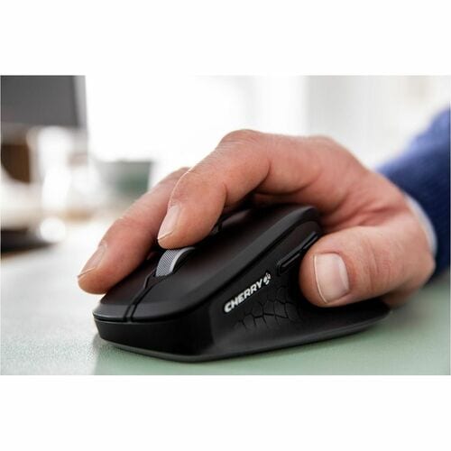 CHERRY STREAM JD-855M Mouse - Radio Frequency - USB Type A - 6 Button(s) - Black - Wireless - 10 m - 2.40 GHz - 4000 dpi -