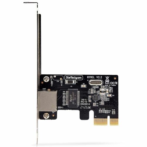 StarTech.com Gigabit Ethernet Card for Server, Workstation - 10/100/1000Base-T - Plug-in Card - Black - TAA Compliant - PC
