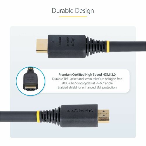CABLE HDMI CERTIFICADO PREMIUM DE ALTA VELOCIDAD DE 5M
