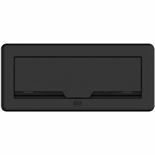 FlipTop? FT2 Series Cable Management System, 1200 Size, Mechanical, Pass-Through Lid, Black