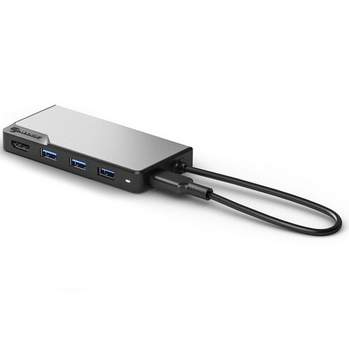 FUSION CORE USB-C 5 IN 1 HDMI USB HUBSPACE GREY