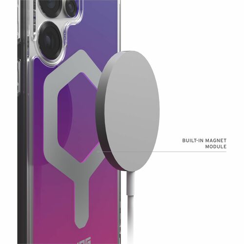 Urban Armor Gear Plyo Rugged Case for Samsung Galaxy S25 Ultra Smartphone - Purple Pink Ombre - Shock Absorbing, Drop Resi