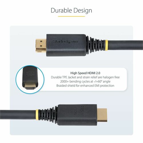 StarTech.com 10 m HDMI AV-Kabel - 1 - Cable for Audio-/Video-Gerät, TV, Monitor, Display, AV-Receiver, Kamera, Videogerät,
