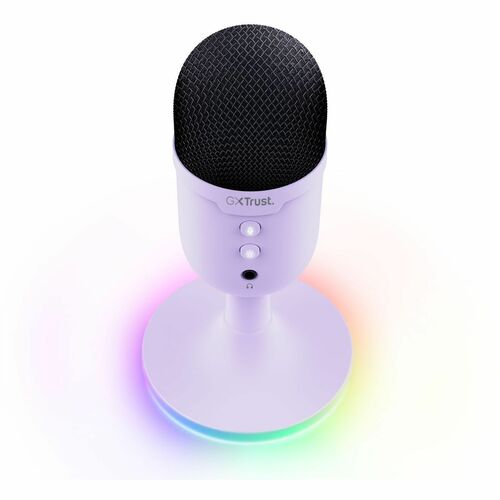 Microphone pour Intérieur, Jeux, Diffusion en continu, Baladodiffusion Trust GXT 234W - Filaire - Condensateur - Violet - 