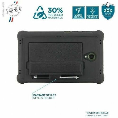 MOBILIS PROTECH Carrying Case for 20.3 cm (8") Samsung Galaxy Tab Active5 Tablet - Black - Drop Resistant, Shock Resistant