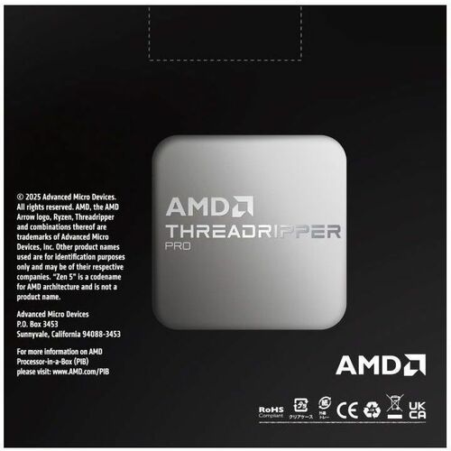 AMD Ryzen Threadripper PRO 9000 9975WX Dotriaconta-Core (32 Core) 4 GHz Prozessor - 128 MB L3 Cache - 32 MB L2 Cache - 2,5