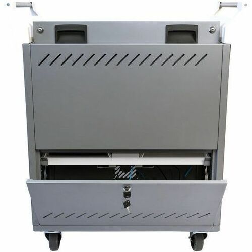 LEBA NoteCart Höhenverstellbar Ladeschrank - Bildschirmgr�ße: Bis zu 15,60 Zoll (39,62 cm) - 97,40 cm (38,35 Zoll) Höhe x 