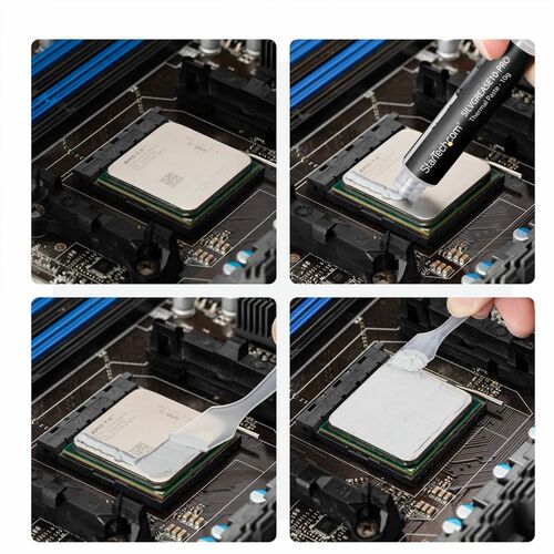 StarTech.com Hochleistungs Silikon Wärmeleitpaste, Wärmeleitfett für CPU, GPU und ICs, verbessert Wärmeableitung - 14,5W/m