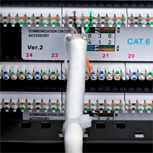 PANEL DE PARCHEO 2U DE 48 PUERTOS CAT6 RJ45 UTP TIPO 110
