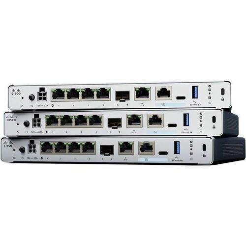 Cisco Secure 220 Network Security/Firewall Appliance - 4 Port - 1000Base-T - Gigabit Ethernet - 2 Gbit/s Firewall Throughp