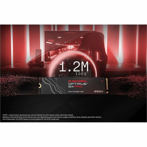 SanDisk Optimus GX PRO 850X SDSP81200TAN-000E0 2 TB Solid State Drive - M.2 2280 Internal - PCI Express NVMe (PCI Express 