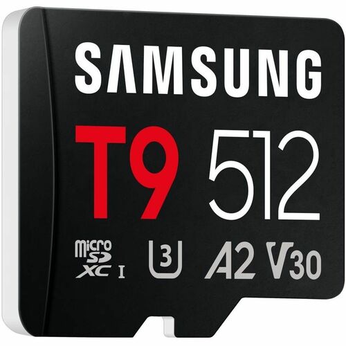""Carte microSDXC Samsung MB-MH512T - 512 Go - Classe 10/UHS-I (U3) - V30 - 200 Mo/s en Lecture - 130 Mo/sSpaceen Écriture""