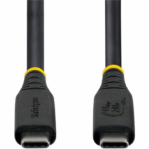 StarTech.com 1 m USB4 A/V/Power/Data Transfer Cable - 1 - Cable for Display, Workstation, Dock, MacBook, Wall Charger - Fi