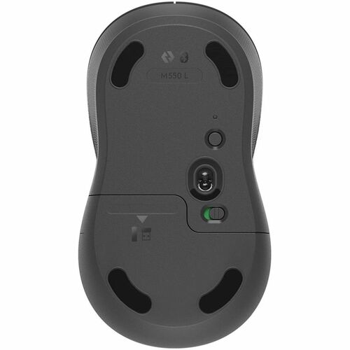 Logitech Signature M550 L Maus - Bluetooth/Radio-Frequenz - USB - Optisch - 3 Taste(n) - Graphit - PC, Mac - Kabellos - 10