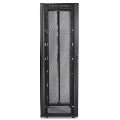 APC by Schneider Electric NetShelter 42U Enclosed Cabinet Rack Cabinet for Blade Server - 482.60 mm Rack Width - Black - 1