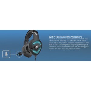 Adesso Xtream G3 Wired Over-the-head Stereo Gaming Headset - Black - Binaural - Circumaural - 20 Ohm - 15 Hz to 20 kHz - 2