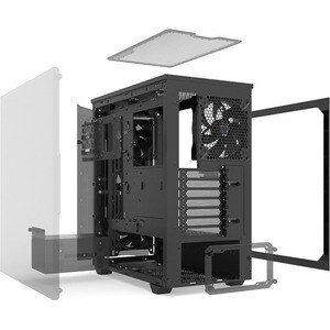 be quiet! Pure Base 500 FX Computer Case - ATX, Micro ATX, Mini ITX Motherboard Supported - Midi Tower - Acrylonitrile But